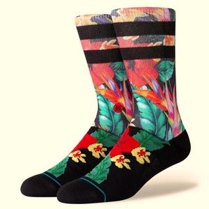 STANCE Pau ST Tropical Crew Socks Size Large Men 9-13